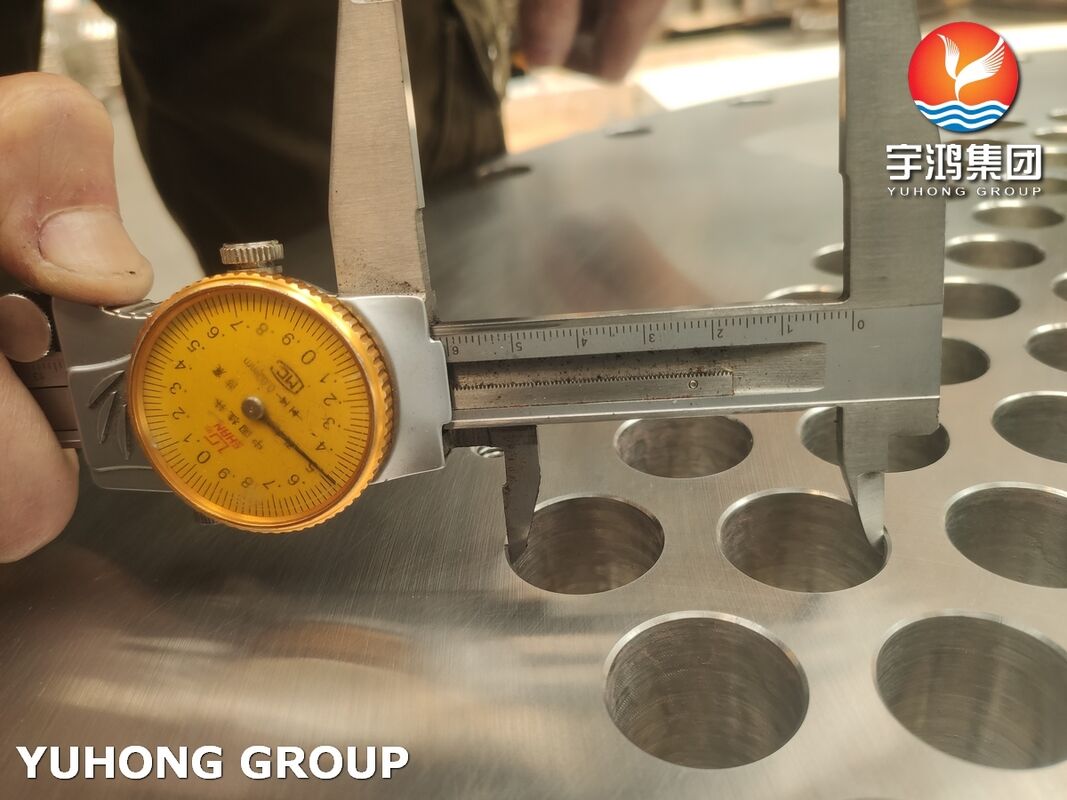 ASTM A182 F316L Stainless Steel Tubesheet - Precision Drilled & Grooved for Heat Exchanger Tube Expansion