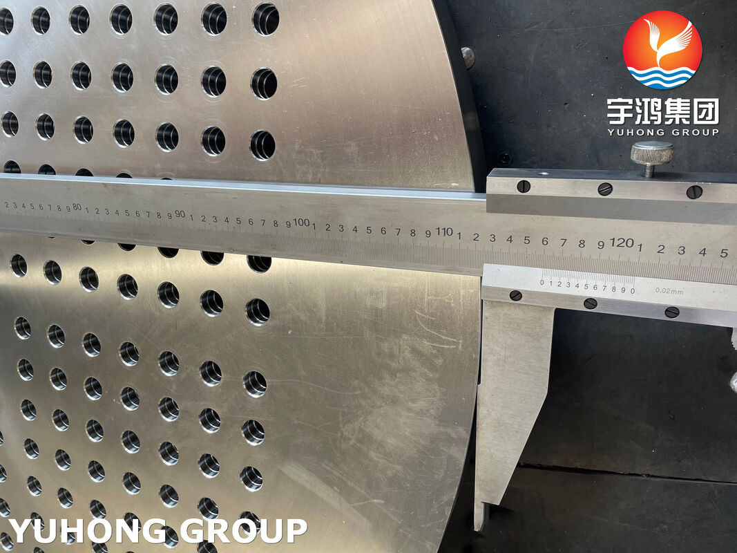 ASTM A182 F316L Stainless Steel Tubesheet - Precision Drilled & Grooved for Heat Exchanger Tube Expansion