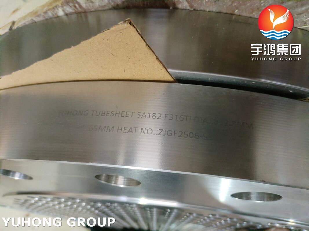 Forged ASTM A182 F316Ti Titanium Stabilized Tubesheet for High-Temperature Heat Exchangers