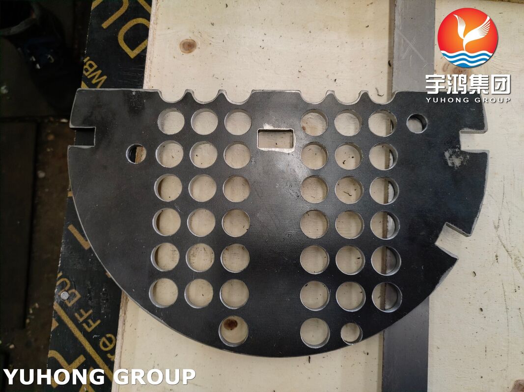 ASME SA36 Carbon Steel Baffle Plate Custom Shell & Tube Exchanger Internals Precision-Cut with Clean Edges