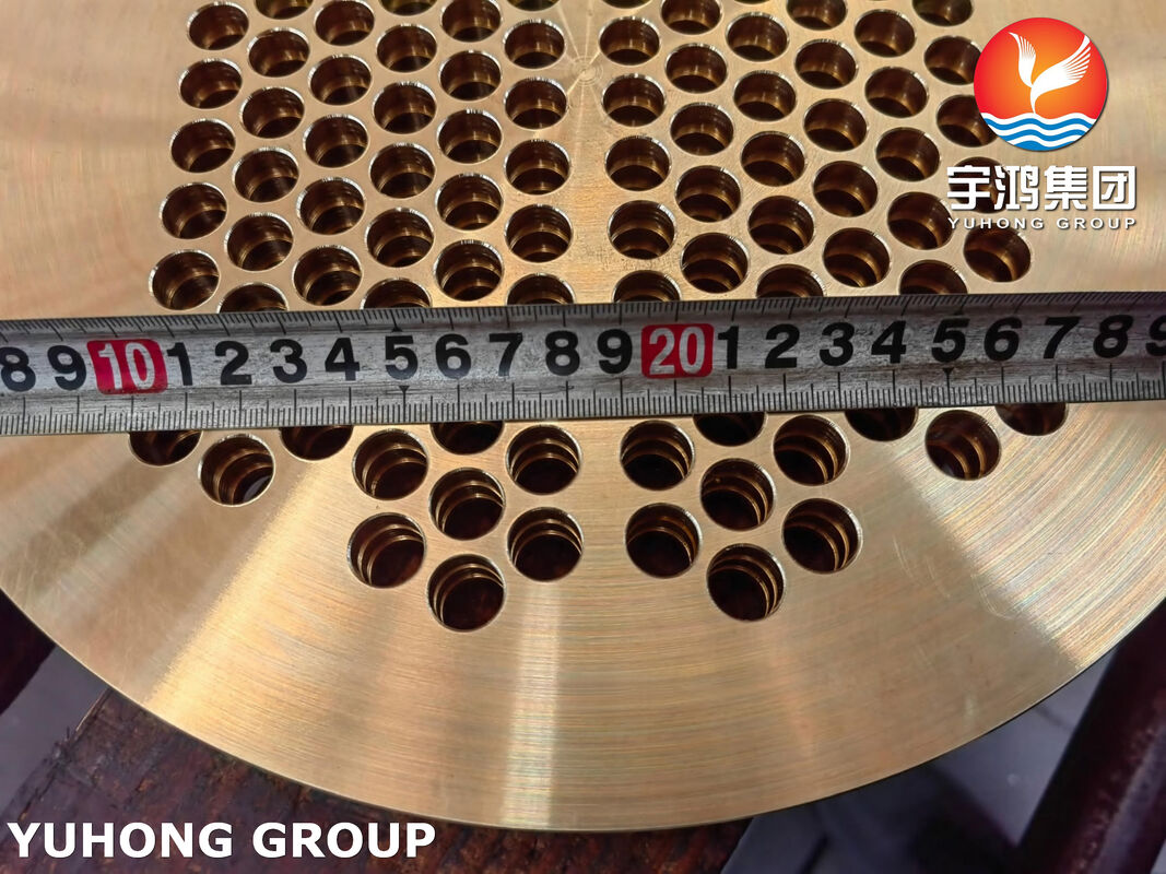 ASME SB171 C46400 Naval Brass Tubesheet | Seawater Corrosion Resistant for Heat Exchanger Condenser