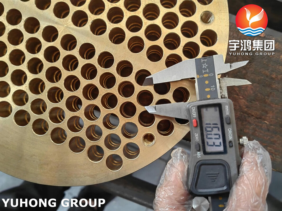 ASME SB171 C46400 Naval Brass Tubesheet | Seawater Corrosion Resistant for Heat Exchanger Condenser