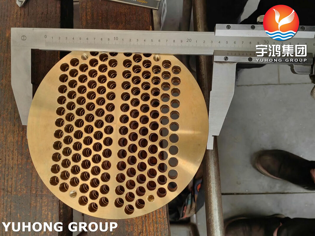 ASME SB171 C46400 Naval Brass Tubesheet | Seawater Corrosion Resistant for Heat Exchanger Condenser