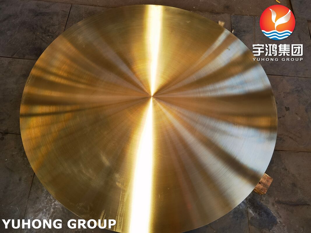 ASME SB171 C61400 Aluminum Bronze Disc with Seawater Erosion Resistance and Precision Machined Finish