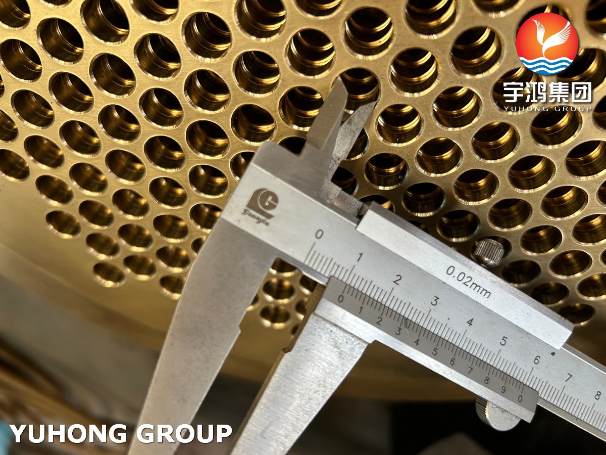 ASTM B171 C46400 Heat Exchanger Tubesheet In Ships And Power Industry