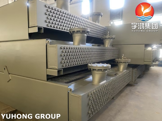 Horizontal Air Cooler Heat Exchanger Convective Forced Draft In Reactor Of Oil Refinery