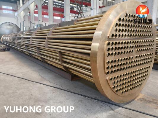 ASME SB111 C68700 Aluminum Brass U-Bend Tube Bundle Corrosion Resistant for Seawater & Cooling Water Service