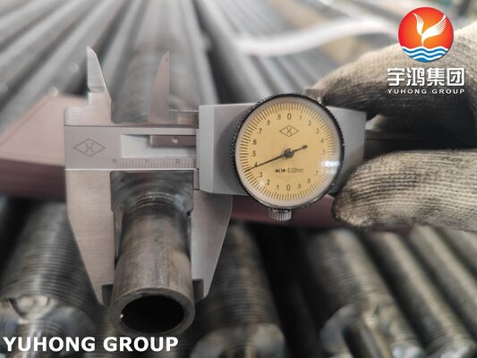 SA209 T1 Carbon Molybdenum Alloy Steel Embedded G Finned Tubes With Al1060 Fins