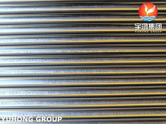 ASME SA213 TP321H Seamless Tube Bright Annealed，High Temperature, No Oxide Layer, High Gloss