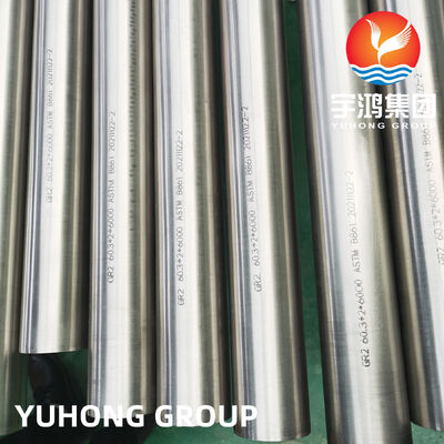 ASTM B861 Gr.2 Titanium Alloy Seamless Pipe For Heat Exchangers