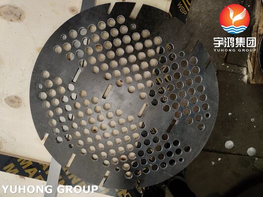 ASME SA36 Carbon Steel Baffle Plate Custom Shell & Tube Exchanger Internals Precision-Cut with Clean Edges
